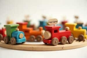 17 Holz Eisenbahnen mit Namen Ideen